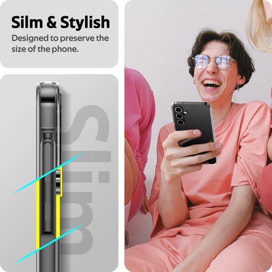 Samsung Galaxy A55 Hoesjes – Transparante Siliconen Backcover – Inclusief 1x Gehard Glas Screenprotector-Ilumina Benelux