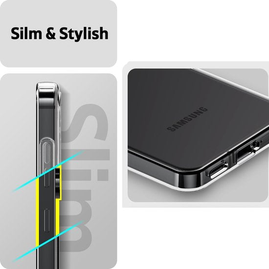 Samsung Galaxy S24 Hoesjes – Soft Siliconen Backcover – Transparant – Inclusief 2x Screenprotector – Anti-kras-Ilumina Benelux