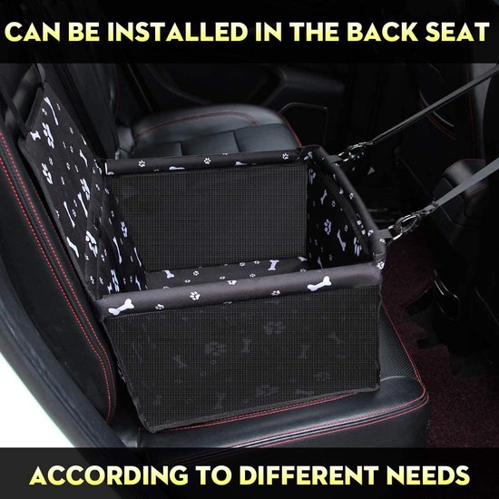 Hondenstoel Auto - Autostoel Hond - Autostoel honden - Auto stoel - Hondenzitje - Honden zitje - Huisdier stoel - Huisdier - Reizen hond - Reizen - Onderweg - Luxe autostoel