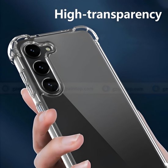 Samsung Galaxy S23 Hoesjes – Crystal Clear Backcover – Schokbestendig – Transparant-Ilumina Benelux