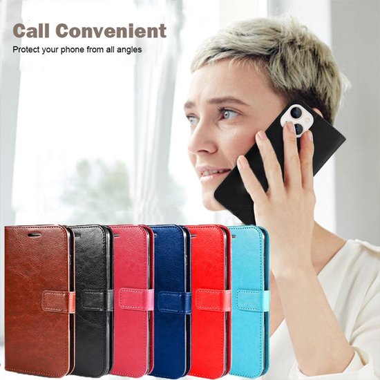 iPhone 16E Hoesjes – Portemonnee Bookcase – Pasjeshouder – Magneetsluiting – Turquoise-Ilumina Benelux