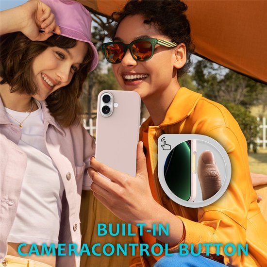 iPhone 17 Hoesjes – Liquid Siliconen Backcover – Soft Touch – Screenprotector + Camera Lens Protector – Roze-Ilumina Benelux