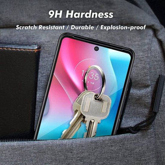 Screenprotector – Geschikt voor Motorola Moto G60s/G60/G40 Fusion – Full Cover – Gehard Glas 9H – 2-Pack – Transparant