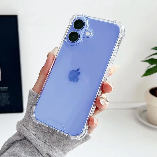 iPhone 16 Hoesjes – Crystal Clear Backcover – Schokbestendig – Transparant-Ilumina Benelux