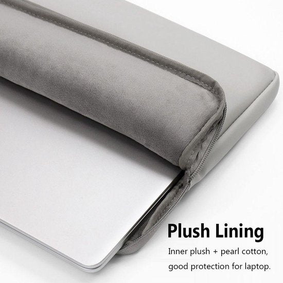 Laptophoes 14 inch – Waterdichte Neopreen Sleeve – Ultradun – Zachte Binnenvoering – Zwart-Laptop tassen-Ilumina Benelux