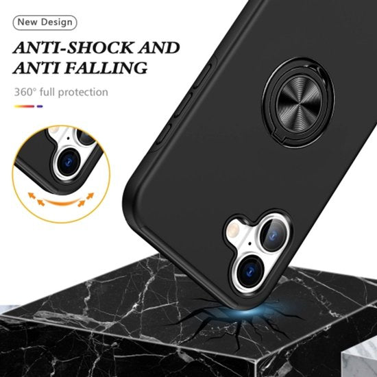 Samsung Galaxy A06 Hoesjes – Shockproof Backcover – Inclusief Gehard Glas Screenprotector – Rood-Ilumina Benelux