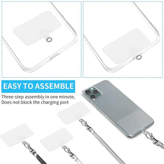 Samsung Galaxy A25 Hoesjes – Schokbestendige Backcover – Nekkoord Koord – Lichtroze