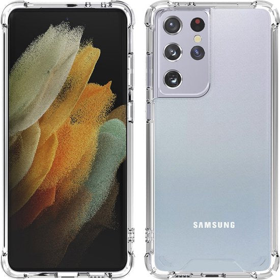Samsung Galaxy S21 Ultra Hoesjes – Crystal Clear Backcover – Schokbestendig – Transparant-Ilumina Benelux