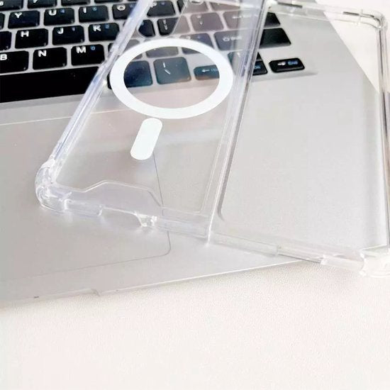 Samsung Galaxy Z Fold 4 Hoesjes – Transparante TPU Backcover – MagSafe Compatibel – Schokbestendig – Dun & Flexibel – Doorzichtig-Ilumina Benelux