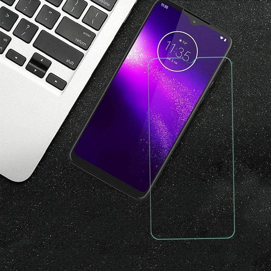 Screenprotector – Geschikt voor Motorola One Macro – Gehard Glas 9H – Anti-kras – Transparant – 1-Pack