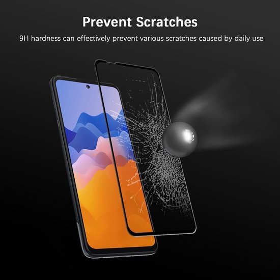 Full Cover Screenprotector - Geschikt voor Motorola Edge 20 - 9H Glas (2-Pack)