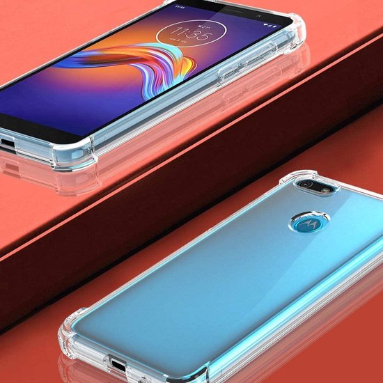 Motorola Moto E6 Play Hoesjes – Soft TPU Siliconen Backcover – Schokbestendig – Transparant-Ilumina Benelux