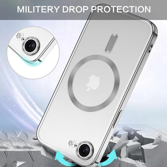 iPhone 16E / SE 4 Hoesjes – Backcover – Camera Lens Protector – MagSafe Compatibel – Goud-Ilumina Benelux