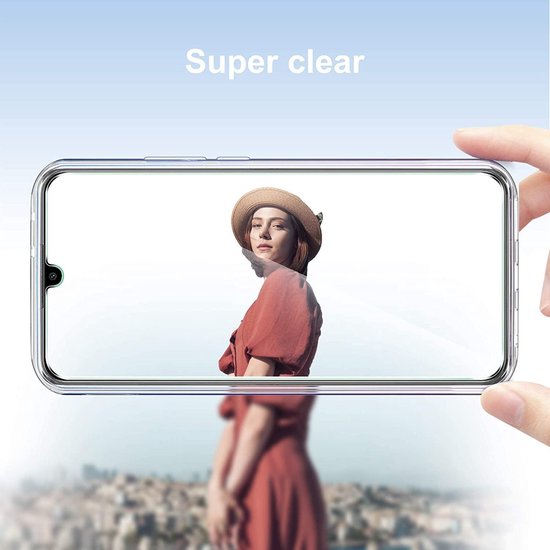 Xiaomi Redmi 9 Hoesjes – Transparante Siliconen Backcover – 2 Pack Screenprotector – Gehard Glas-Ilumina Benelux