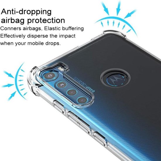 Motorola Moto One Fusion Plus Hoesjes – Siliconen Backcover – Schokbestendig Anti-Shock – Transparant-Ilumina Benelux