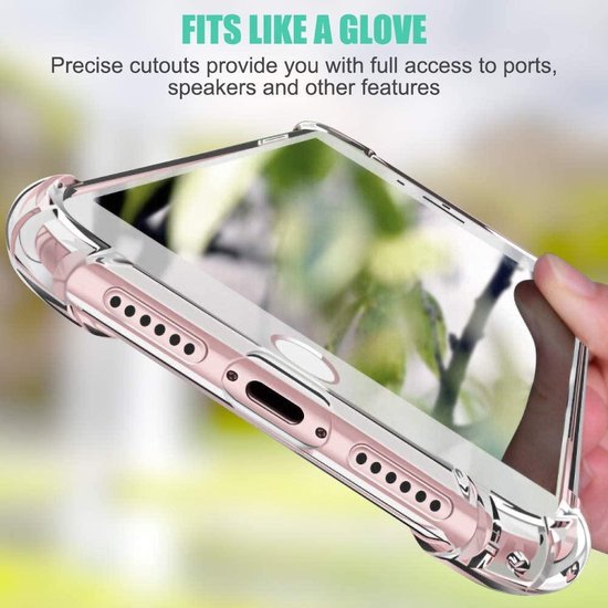 iPhone 6 Plus/6S Plus Hoesjes – Soft TPU Siliconen Backcover – Schokbestendig – Transparant-Ilumina Benelux