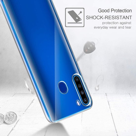Samsung Galaxy A21 Hoesjes – Siliconen Backcover – Soft Case – Transparant-Ilumina Benelux