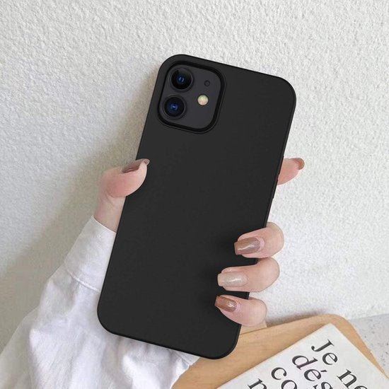 iPhone 11 Hoesjes – Soft Touch Liquid Silicone TPU Backcover – Flexibel – Inclusief Screenprotector – Lichtblauw-Ilumina Benelux