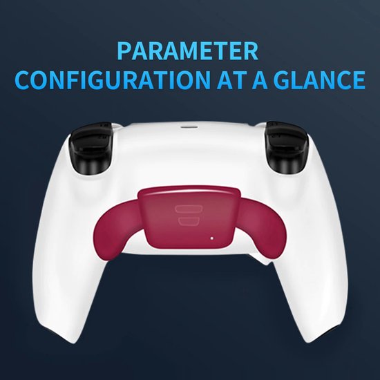 Dual Back Mount Button Extension Adapter voor PS5 Game Controller Paddle Remap Kit met Turbo Geschikt voor: Sony Playstation 5 / PS5 Accessoire - rood