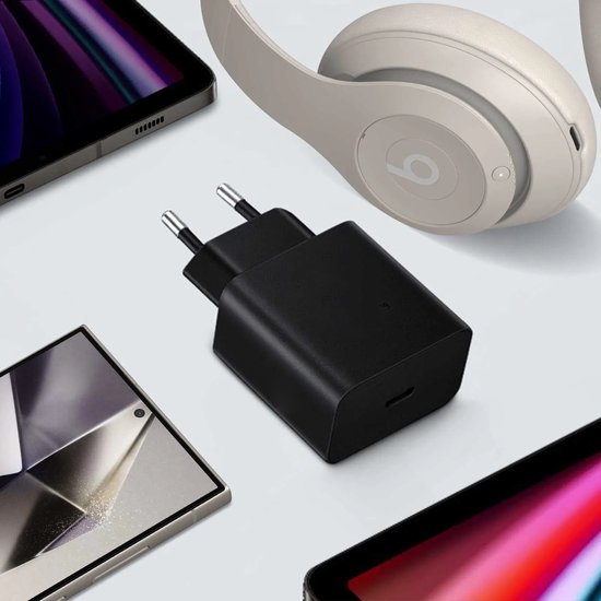 Oplader – Geschikt voor iPhone 14/13/12/11/Xr/Xs/8 – USB-C Snellader 45W + 2M Kabel – Fast Charge – Wit