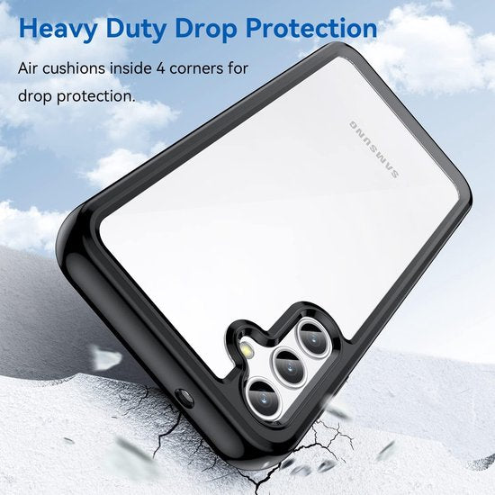 Samsung Galaxy A34 5G Hoesjes – Hybride Backcover – Transparant Acryl – TPU Bumper – Schokbestendig – Helder-Ilumina Benelux