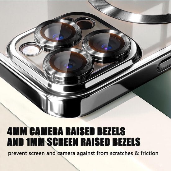 iPhone 14 Pro Hoesjes – MagSafe Compatible Backcover – Ingebouwde Camerabescherming – Zwart-Ilumina Benelux