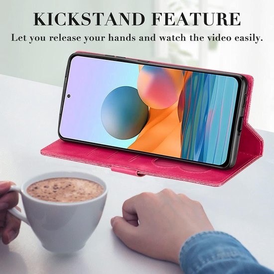 Oppo A73 Hoesjes – Glitter Portemonnee Hoes – Rits & Koord – Pasjeshouder – Roze-Ilumina Benelux