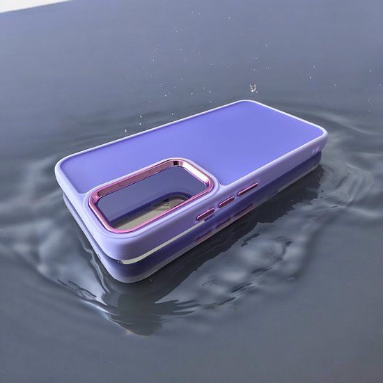 Samsung Galaxy A52/A52S Hoesjes – Military Backcover – Soft TPU Bumper – Schokbestendig – Paars-Ilumina Benelux