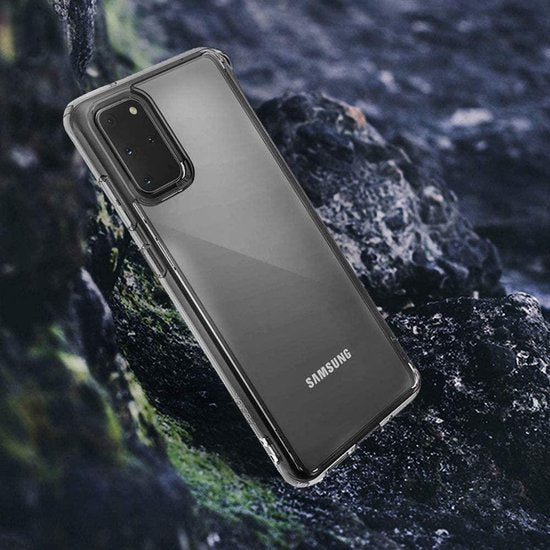 Samsung Galaxy S20 Plus Hoesjes – Siliconen Backcover – Schokbestendig – Transparant-Ilumina Benelux