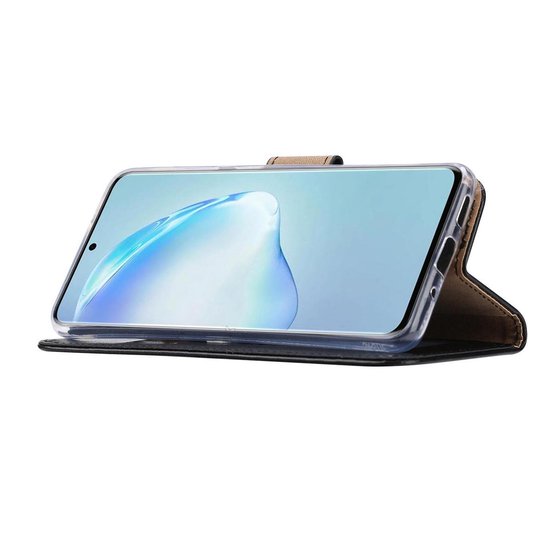 Samsung Galaxy S20 5G Hoesjes – Portemonnee Hoes – Pasjeshouder – Magneetsluiting – Zwart-Ilumina Benelux