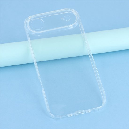 iPhone 17 Air Hoesjes – Siliconen Backcover – Transparant – Inclusief 2x Screenprotector Gehard Glas – Anti-kras-Ilumina Benelux