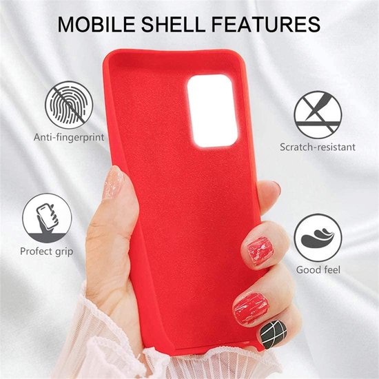 Liquid Silicone hoesje Geschikt voor: Samsung Galaxy S20 Plus Soft Touch Flexible - Oxford Blauw + 1x Screenprotector