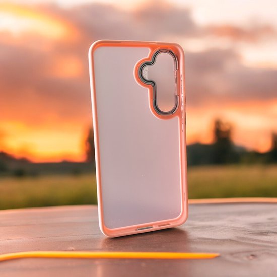 Samsung Galaxy A52/A52S Hoesjes – Military Backcover – Soft TPU Bumper – Schokbestendig – Roze-Ilumina Benelux
