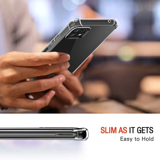 Samsung Galaxy A22 4G Hoesjes – Siliconen Backcover – Schokbestendig – Flexibel – Transparant-Ilumina Benelux