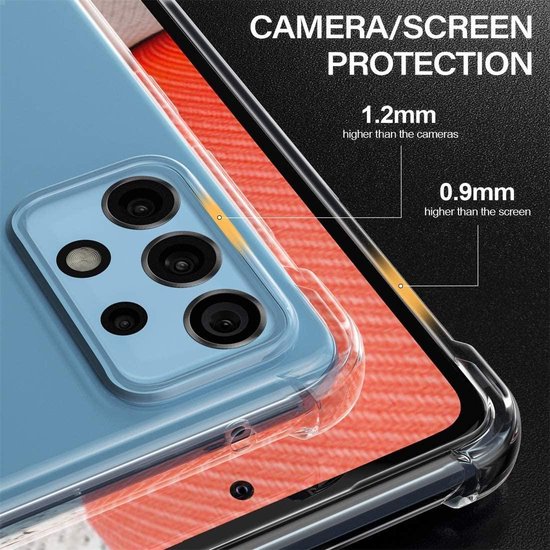 Samsung Galaxy A52/A52s Hoesjes – Transparante Siliconen Backcover – Flexibel – Schokbestendig-Ilumina Benelux