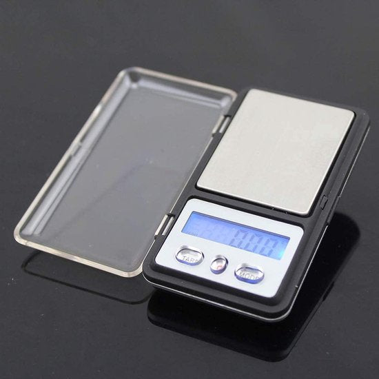 Digitale precisieweegschaal – Mini pocket weegschaal – 200g capaciteit – 0,01g nauwkeurig – Zwart-Ilumina Benelux