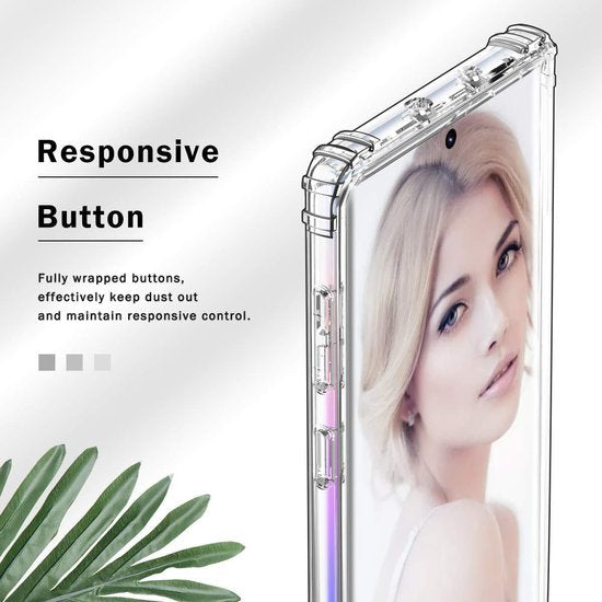 Samsung Galaxy Note 10 Hoesjes – Anti-Shock Hybride Soft Case – Schokbestendig – Inclusief 2x Screenprotector – Zwart-Ilumina Benelux