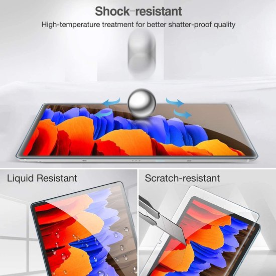 Screenprotector – Geschikt voor Samsung Galaxy Tab S7/S8 11 inch – Gehard Glas – Anti-kras – Tempered Glas – 1 Stuk-tabletscreenprotectors-Ilumina Benelux