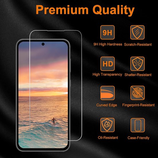 Samsung Galaxy S23 FE Hoesjes – Siliconen Backcover – Schokbestendig – Transparant + 2x Screenprotector Gehard Glas – Anti Kras – Transparant-Ilumina Benelux