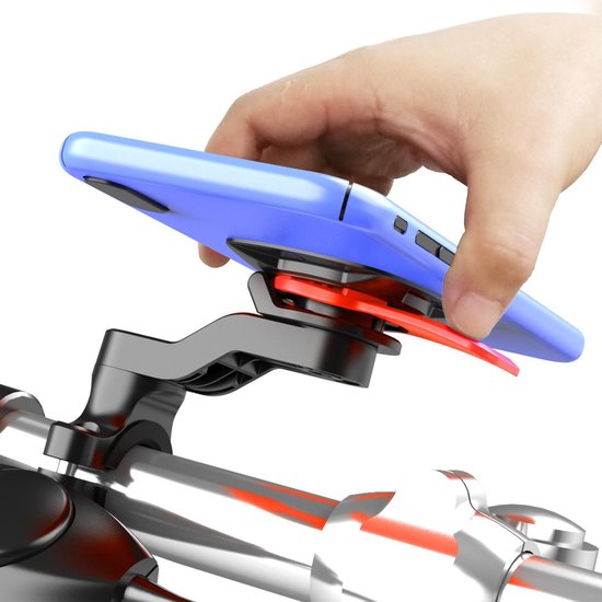 Telefoonhouder fiets – Universeel – Voor fiets motor scooter – Stevige stuurmontage – Zwart-Ilumina Benelux