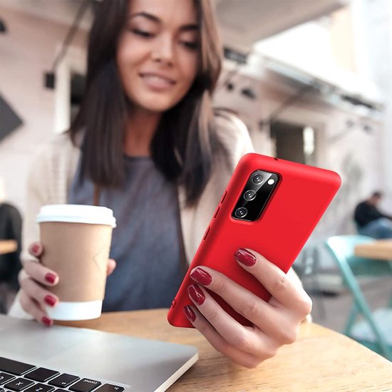 Liquid Silicone hoesje Geschikt voor: Samsung Galaxy A12 Soft Touch Flexible - Blauw Azuur