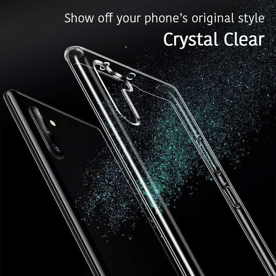 Samsung Galaxy Note 10 Plus Hoesjes – Siliconen Backcover – Soft Touch – Transparant-Ilumina Benelux