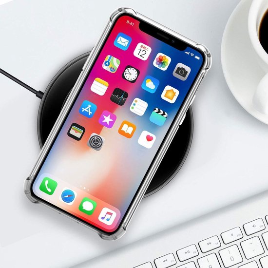 iPhone Xr Hoesjes – Hybride Backcover – Schokbestendig – 2x Gehard Glas Screenprotector – Transparant-Ilumina Benelux