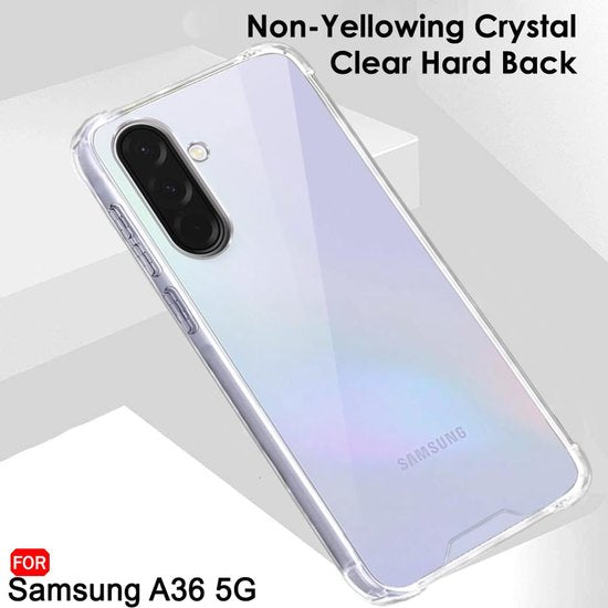 Samsung Galaxy A36 Hoesjes – Ultra-Hybrid Backcover – Schokbestendig – Crystal Clear Transparant-Ilumina Benelux