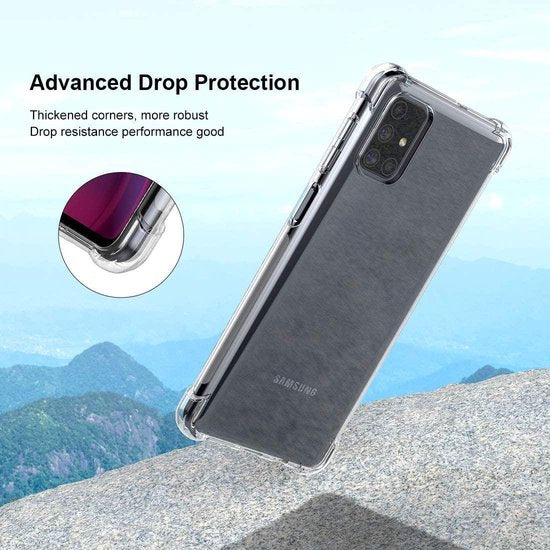 Samsung Galaxy M51 Hoesjes – Siliconen Backcover – Schokbestendig – Flexibel – Transparant-Ilumina Benelux