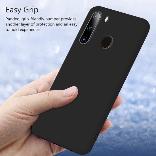 Soft Backcover Hoesje Geschikt voor: Samsung Galaxy A21 - Soft Silicone - zwart