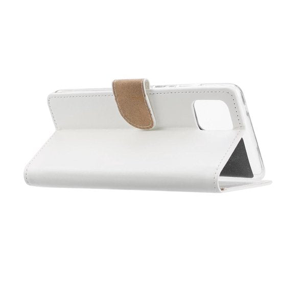 Samsung Galaxy Note 10 Lite Hoesjes – Bookcase Portemonnee Hoes – Pasjeshouder – Magneetsluiting – Wit-Ilumina Benelux