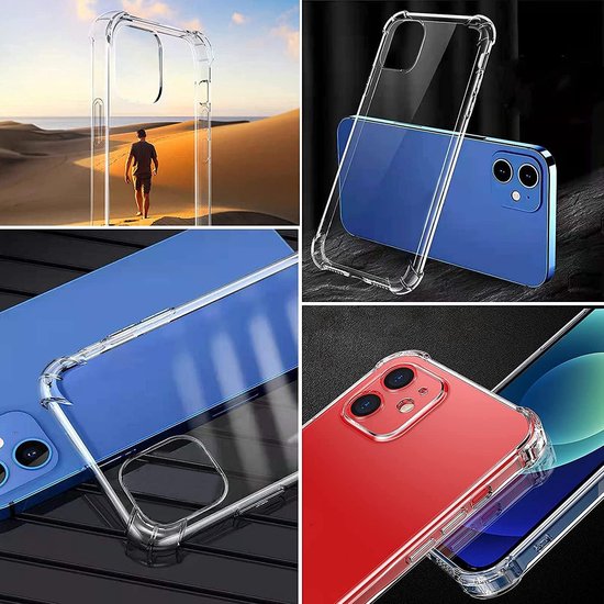 Transparant hoesje met koord - Anti-shock Back Cover geschikt voor: Samsung Galaxy A32 4G