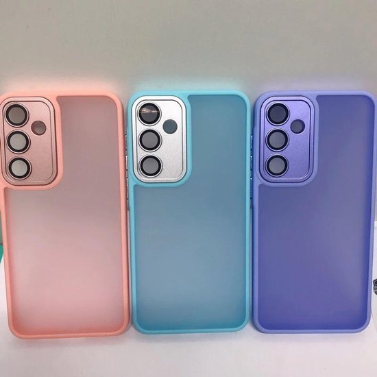 Doorschijnend Silcone hoesje Geschikt voor: Samsung Galaxy A14 - Back Cover - Roze