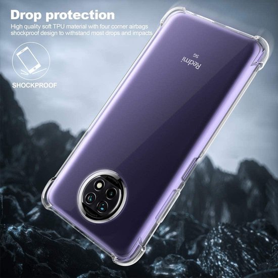 Xiaomi Redmi Note 9T 5G Hoesjes – Soft TPU Siliconen Backcover – Schokbestendig-Ilumina Benelux